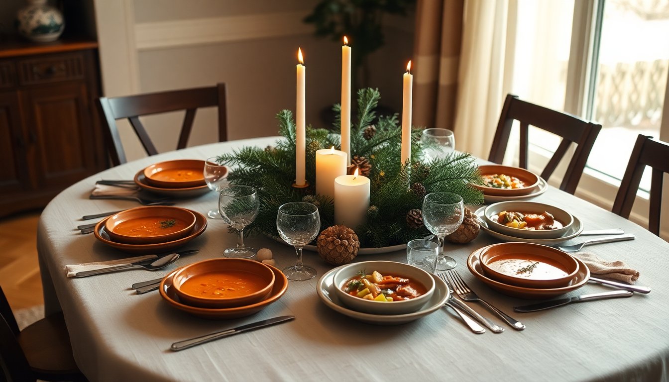 idee creative per una tavola invernale senza tovaglia 1769248975