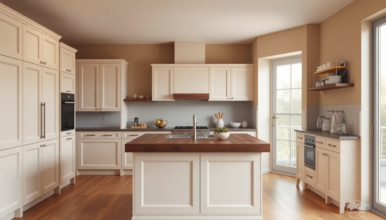 cucina avorio e noce come creare un ambiente classico e attuale 1772200044