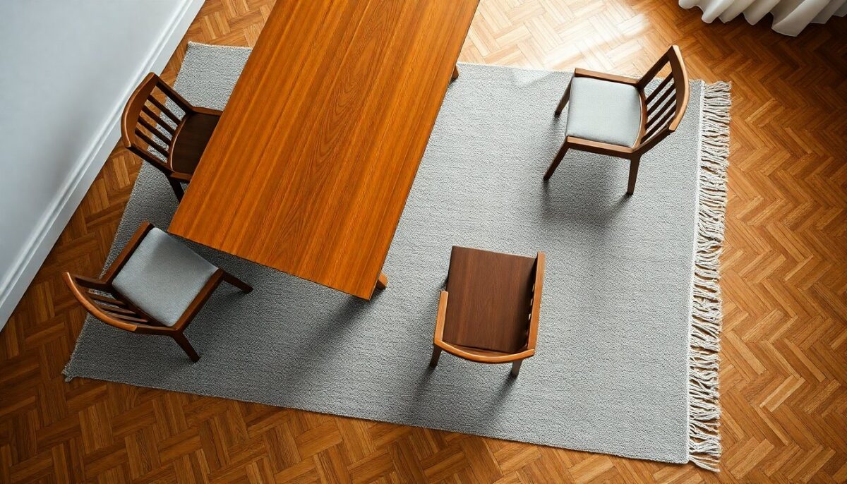 come scegliere il tappeto ideale per la sala da pranzo seguendo la regola dei 60 centimetri 1773064091