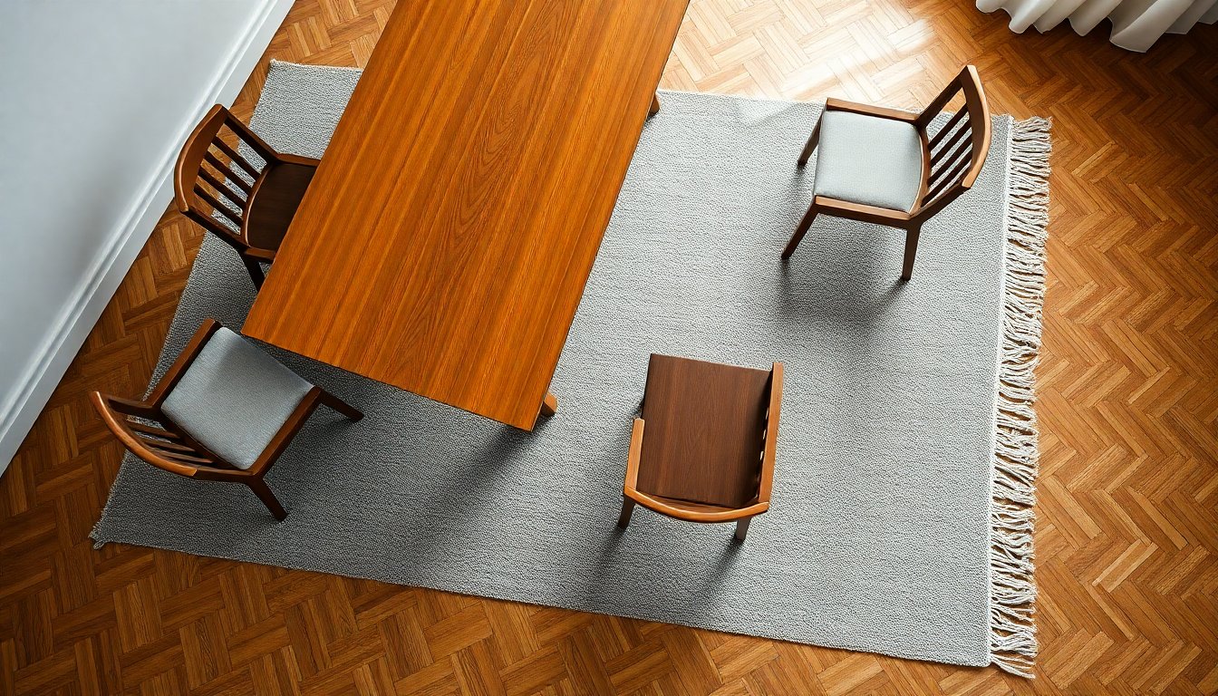 come scegliere il tappeto ideale per la sala da pranzo seguendo la regola dei 60 centimetri 1773064091