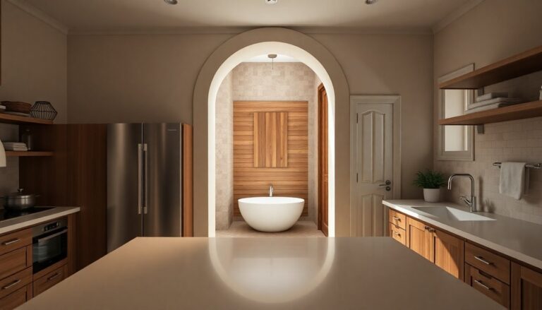 cucina e bagno moderno transizionale trasformazione e materiali coordinati 1773906394