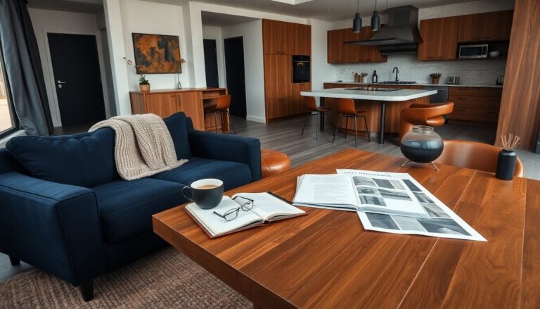 progettare un open space maschile soggiorno e cucina coordinati 1772696889