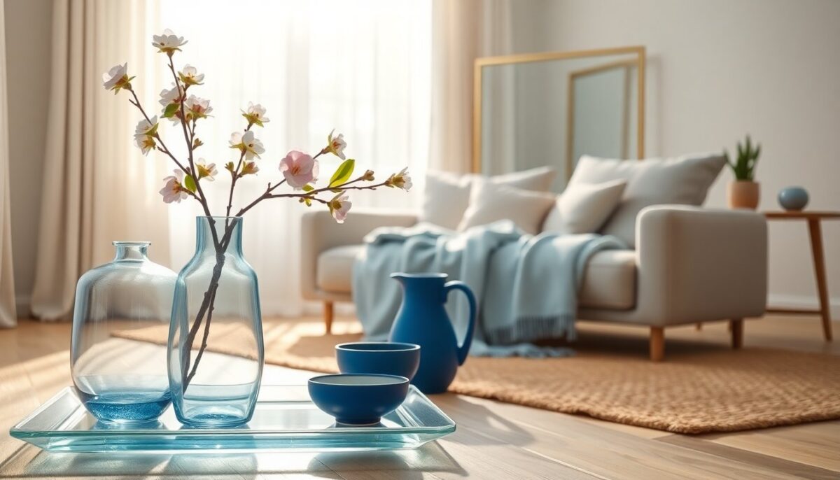 Come aggiornare gli interni con vetro, blu e un tocco primaverile