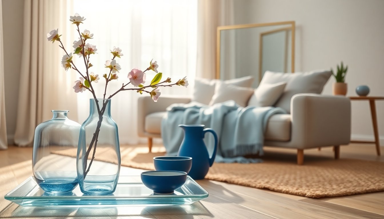 Come aggiornare gli interni con vetro, blu e un tocco primaverile