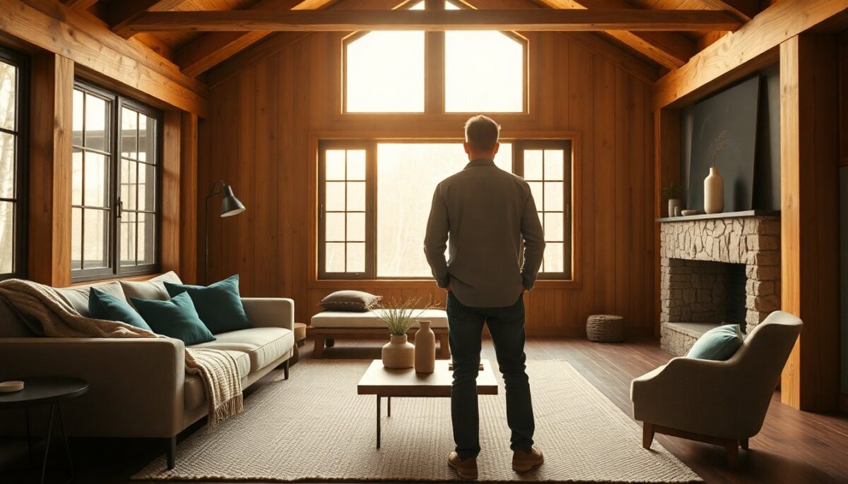 Idee per interni di una cabina moderna e accogliente