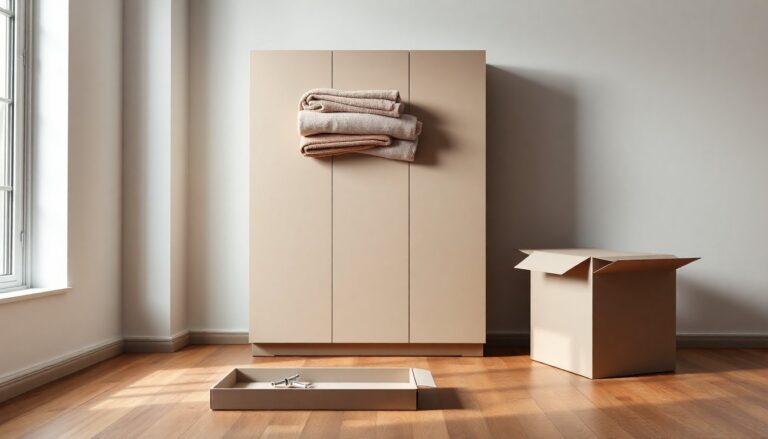 Madia 3 ante cashmere opaco con push-pull ammortizzato e grande capienza