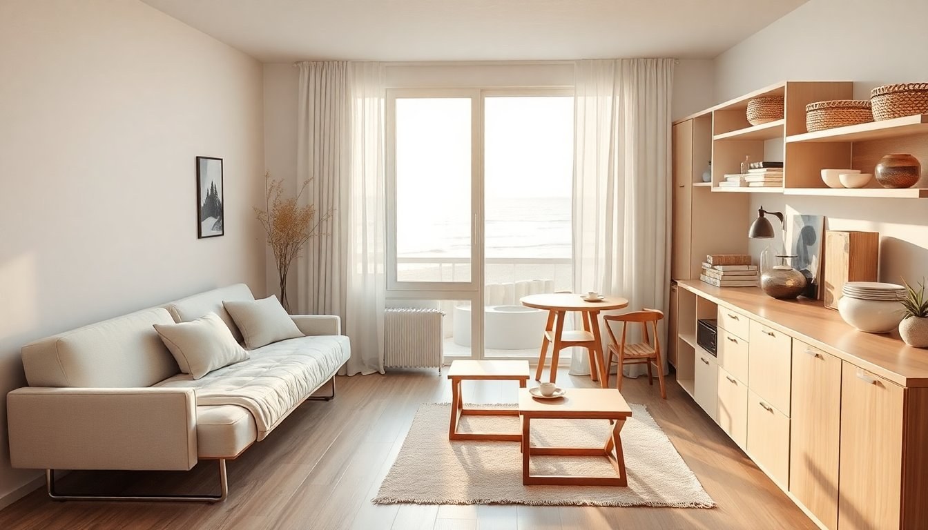 Arredamento salvaspazio per bilocale: idee per la casa al mare