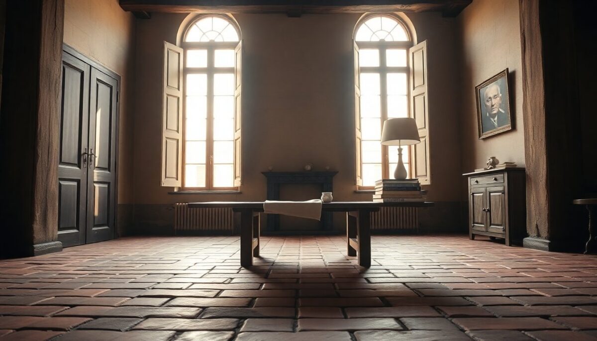 Come arredare una casa storica a Treviso con cotto e travi in evidenza