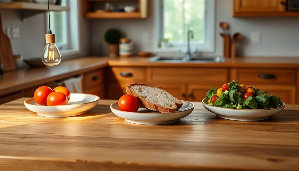 Illuminazione cucina: come scegliere la temperatura colore giusta per i cibi
