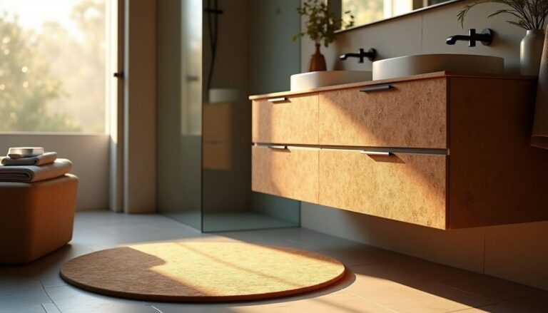 Sughero in bagno: come trasformare un ambiente freddo in uno accogliente